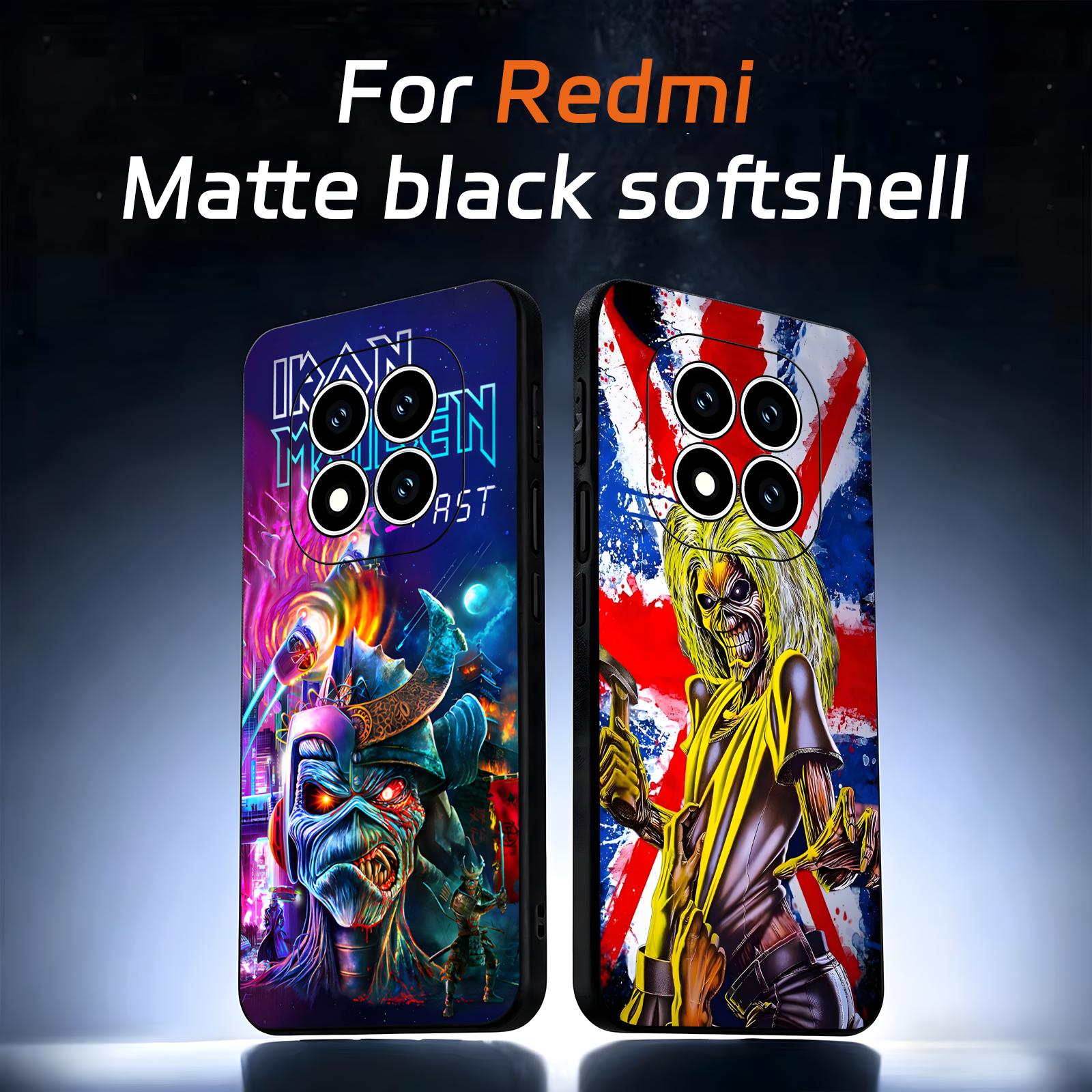 Xiaomi Phone Accessories - Coque de téléphone R-Run-To-The-H-Hills-Iron-M-MaidenES, étui noir