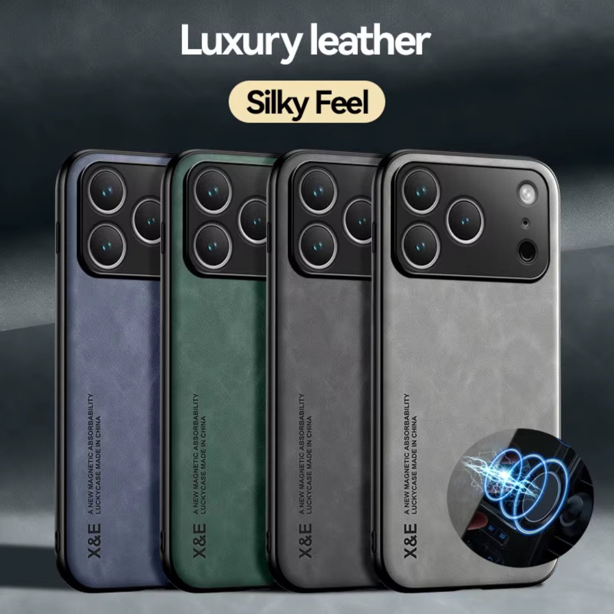 Car Mount Phone - Étui de téléphone en cuir pour