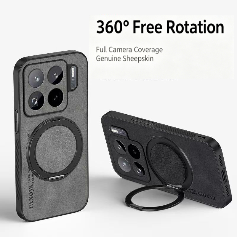 Phone Accessories Popsocket - Étui de téléphone magnétique en cuir