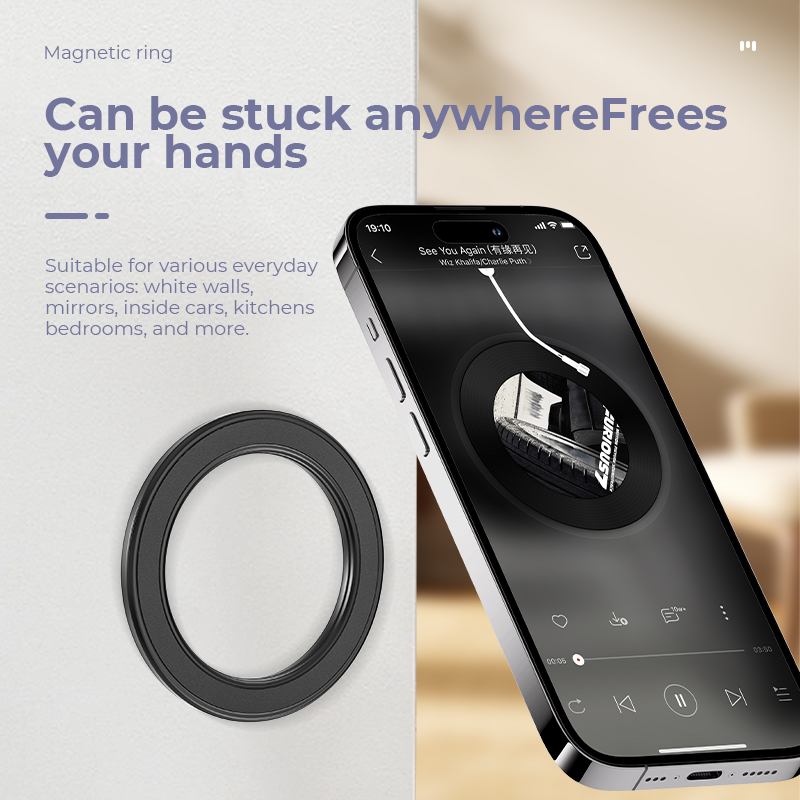 Car Mount Phone - Pour Magsafe anneau magnétique fort support