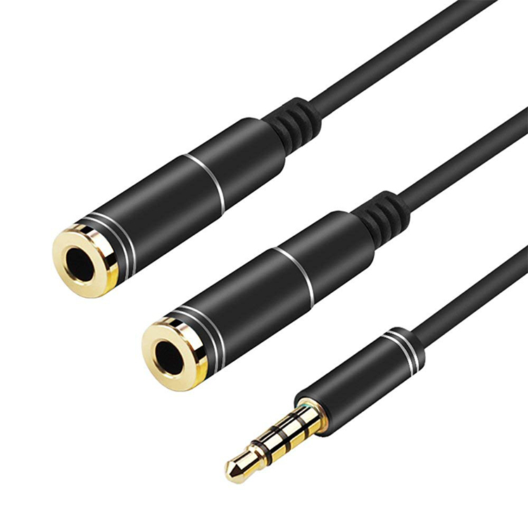 Earphone Splitter Jack - 3.5mm micro Y séparateur Audio Mobile