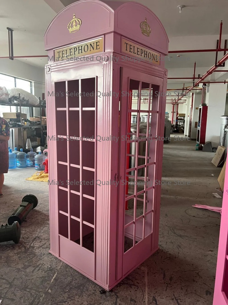 Phone Accessories London - Cabine téléphonique britannique rose rétro de