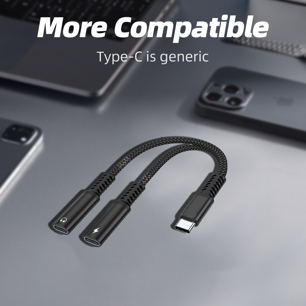 Adaptateur audio 2 en 1 USB C  - Earphone Splitter Jack avis et prix