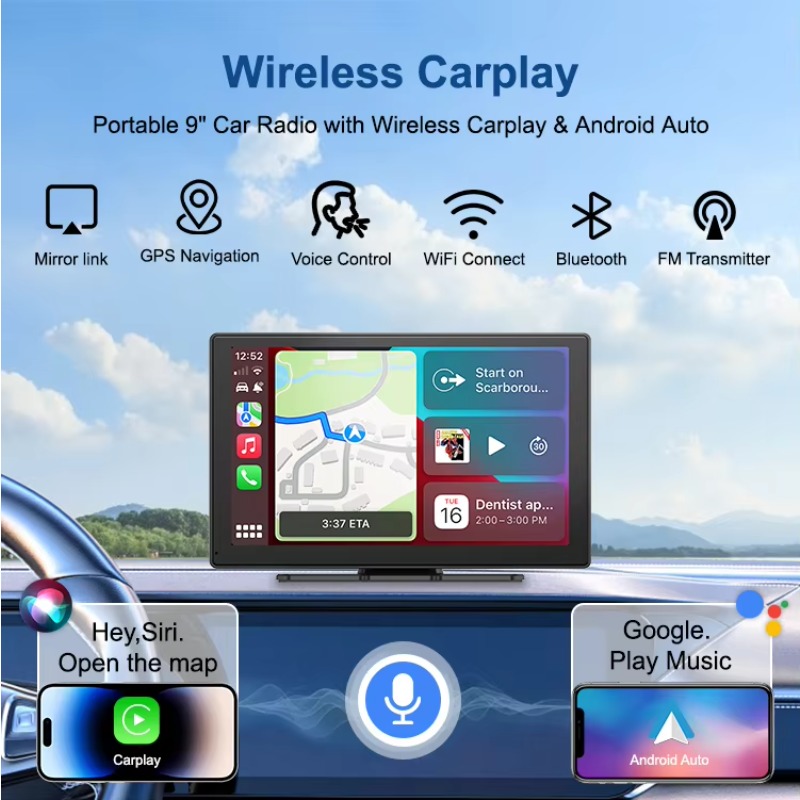 Écran intelligent Carplay de 9 - Micro Sd Card avis et prix