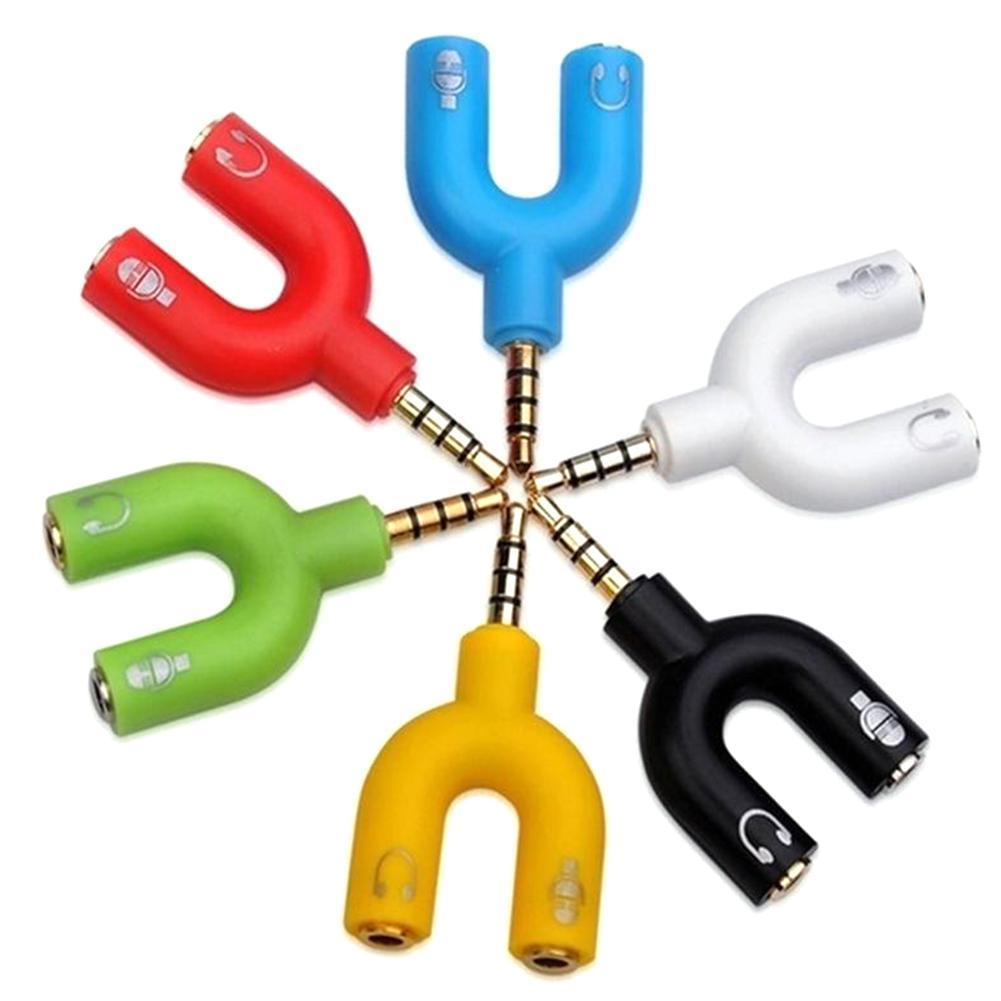 Adaptateur double de Type U 3. - Earphone Splitter Jack avis et prix