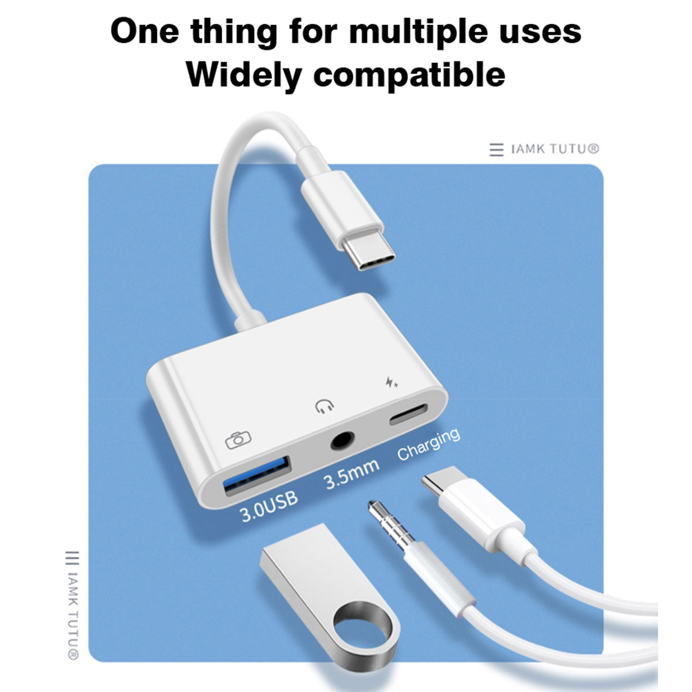 Adaptateur audio 3-en-1 USB-C  - Earphone Splitter Jack avis et prix