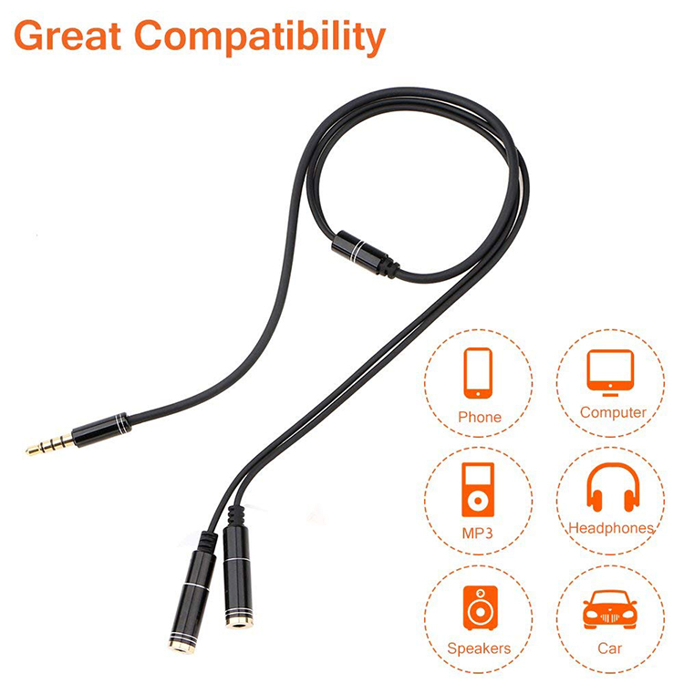 3.5mm micro Y séparateur Audio - Earphone Splitter Jack avis et prix