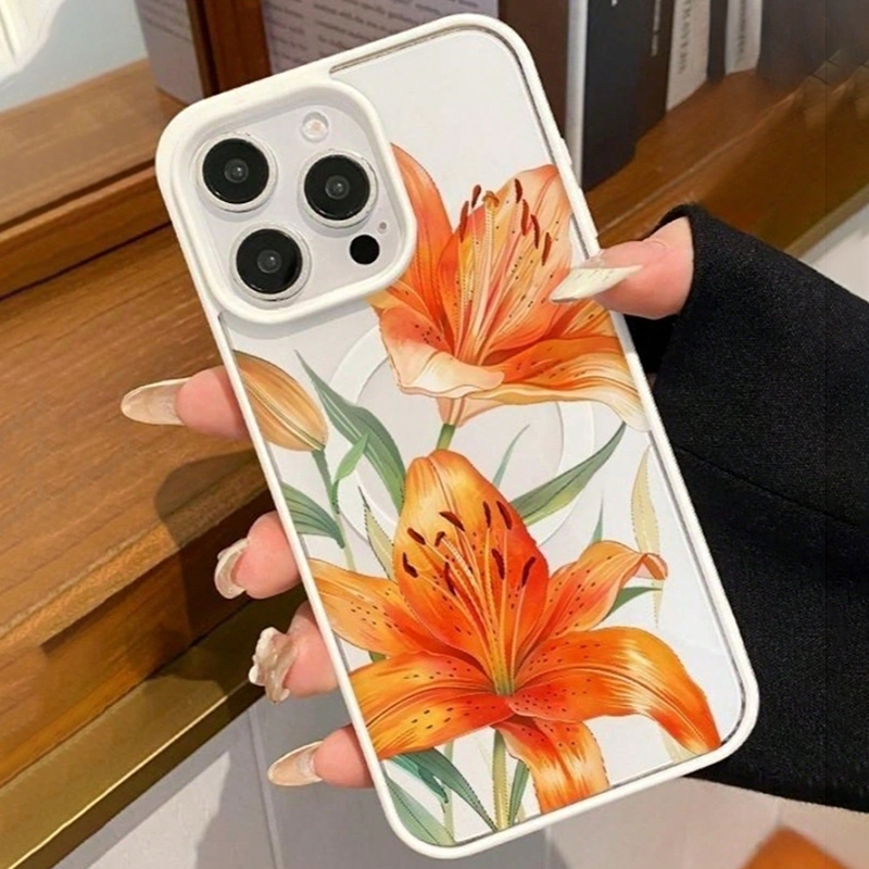 Coque magnétique à motif fleur - Magsafe Wireless Charger avis et prix